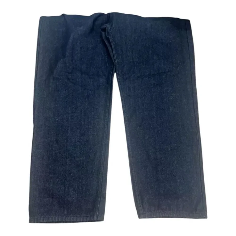 Akademiks Jeans Mens 44x30.6 Black Straight Leg 5-Pockets Casual Zipper Closure - Picture 3 of 11